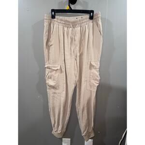 Size XL INC INTERNATIONAL CONCEPTS Women's Toasted Twine High-Rise Utility Pants